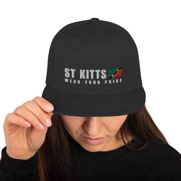 Snapback Cap with Embroidered St Kitts Wear Your Pride - Image 4