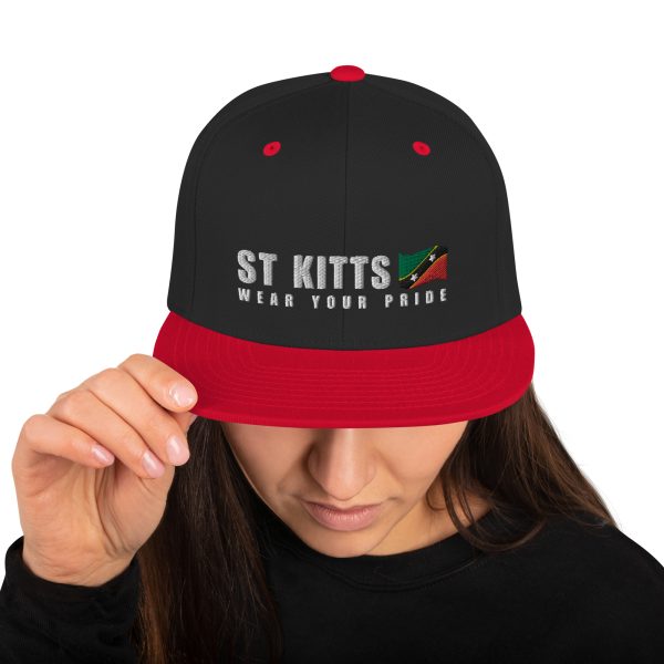 Snapback Cap with Embroidered St Kitts Wear Your Pride - Image 8