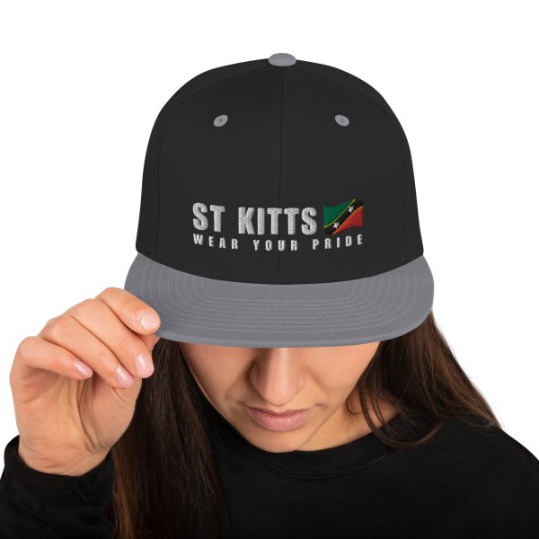 Snapback Cap with Embroidered St Kitts Wear Your Pride - Image 11