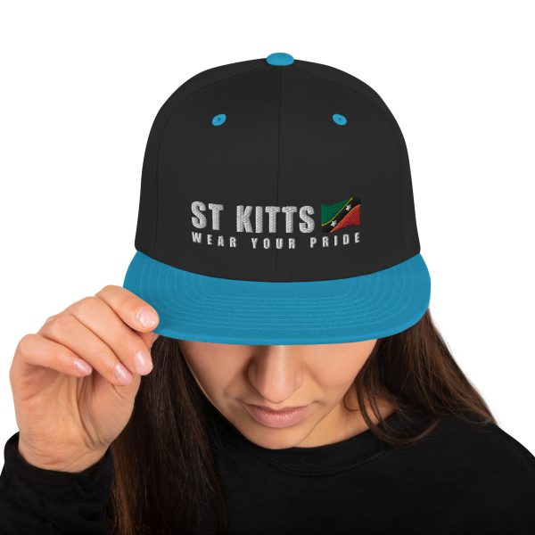 Snapback Cap with Embroidered St Kitts Wear Your Pride - Image 3