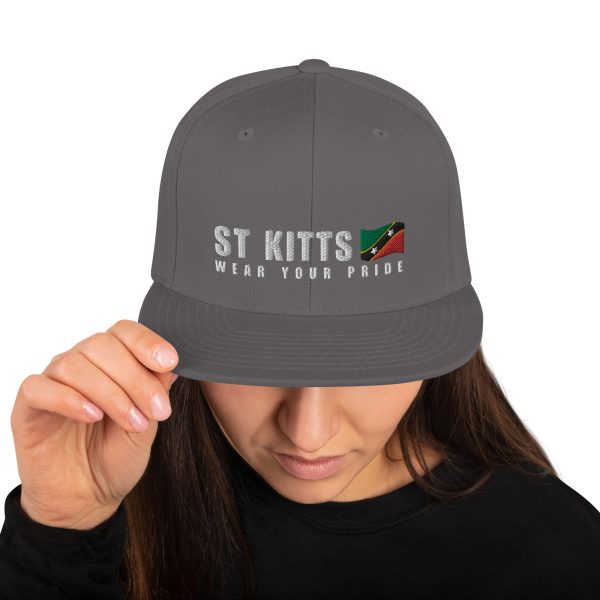 Snapback Cap with Embroidered St Kitts Wear Your Pride - Image 19