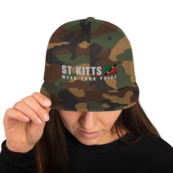 Snapback Cap with Embroidered St Kitts Wear Your Pride - Image 2