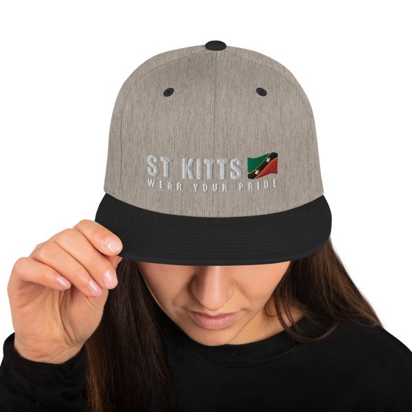 Snapback Cap with Embroidered St Kitts Wear Your Pride - Image 5