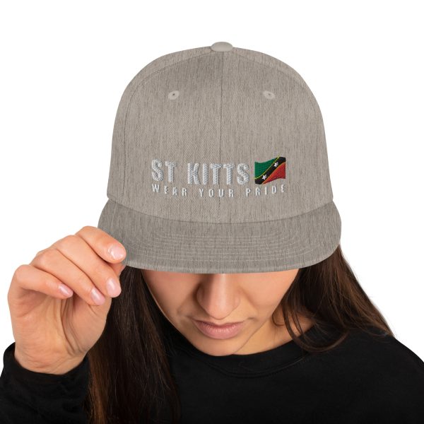 Snapback Cap with Embroidered St Kitts Wear Your Pride - Image 21