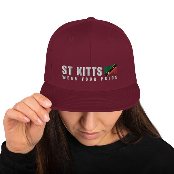 Snapback Cap with Embroidered St Kitts Wear Your Pride - Image 12