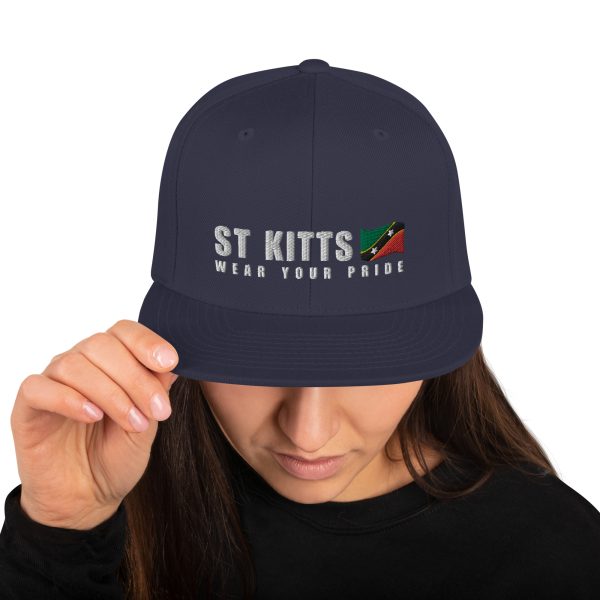 Snapback Cap with Embroidered St Kitts Wear Your Pride - Image 14