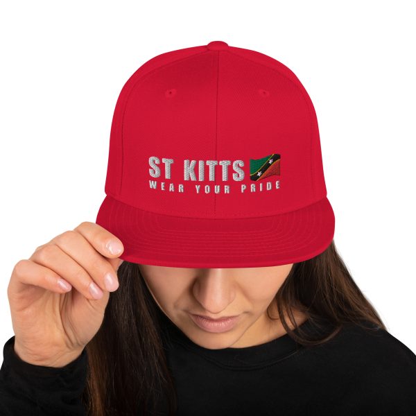 Snapback Cap with Embroidered St Kitts Wear Your Pride - Image 16