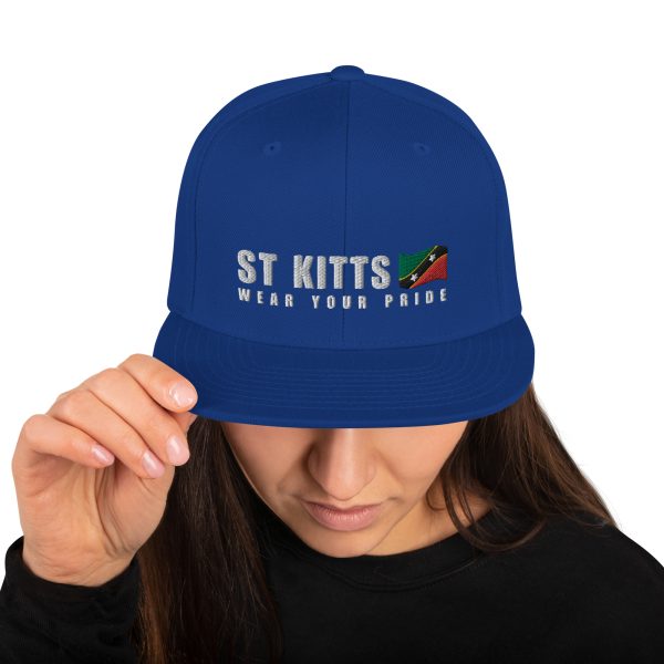 Snapback Cap with Embroidered St Kitts Wear Your Pride - Image 13