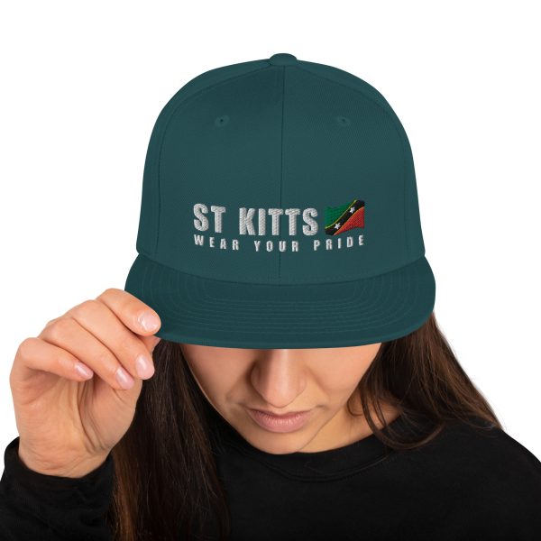 Snapback Cap with Embroidered St Kitts Wear Your Pride - Image 15