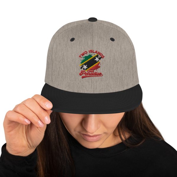 Two Islands One Paradise Snapback Cap – St. Kitts & Nevis Edition" - Image 26