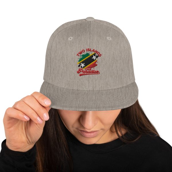 Two Islands One Paradise Snapback Cap – St. Kitts & Nevis Edition" - Image 30