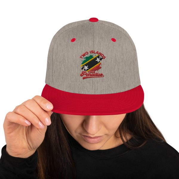 Two Islands One Paradise Snapback Cap – St. Kitts & Nevis Edition" - Image 28