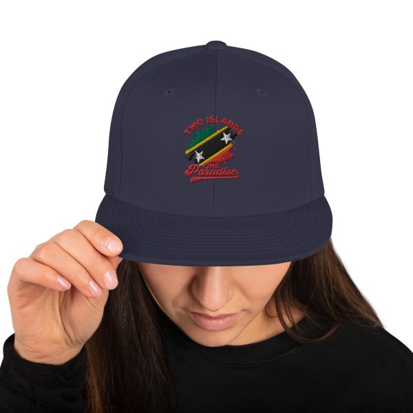 Two Islands One Paradise Snapback Cap – St. Kitts & Nevis Edition" - Image 17