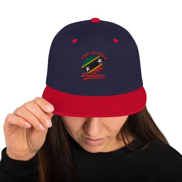 Two Islands One Paradise Snapback Cap – St. Kitts & Nevis Edition" - Image 18