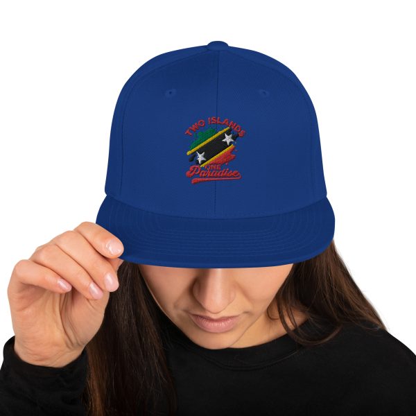 Two Islands One Paradise Snapback Cap – St. Kitts & Nevis Edition" - Image 15