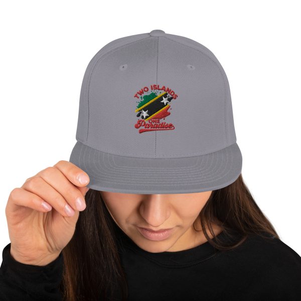 Two Islands One Paradise Snapback Cap – St. Kitts & Nevis Edition" - Image 25