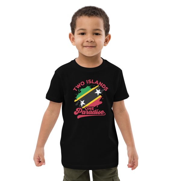 Two Islands One Paradise Organic Cotton Kids T-Shirt - Image 2