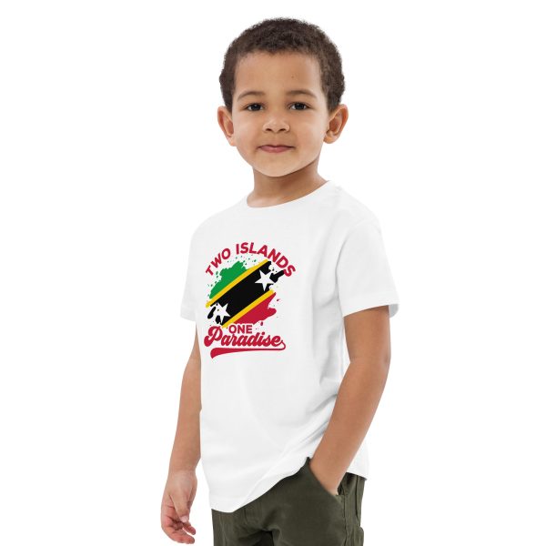 Two Islands One Paradise Organic Cotton Kids T-Shirt - Image 4