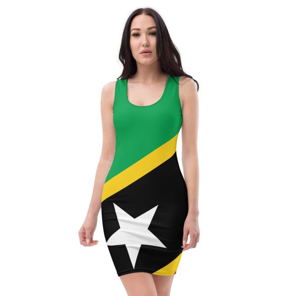 St Kitts Nevis Flag Bodycon Dress