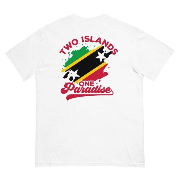 Unisex Two Islands One Paradise Heavyweight T-Shirt - Image 5